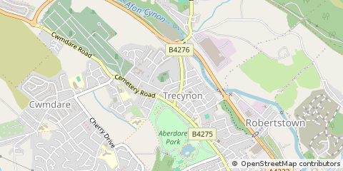 Map of Aberdare