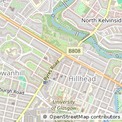 Map of Glasgow, Lanarkshire