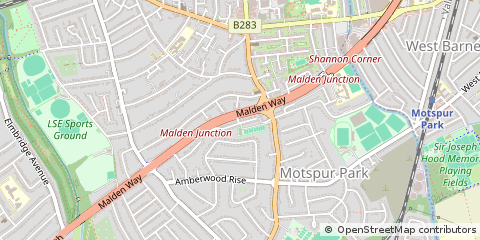 Map of NEW Malden