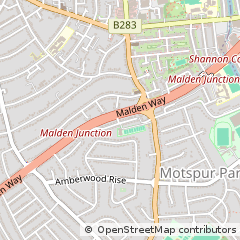 Map of NEW Malden