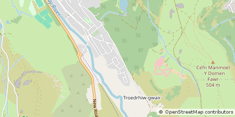 Map of Tredegar