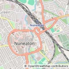 Map of Nuneaton, Warwickshire
