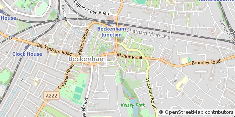 Map of Beckenham