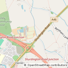 Map of Cheltenham, Gloucestershire