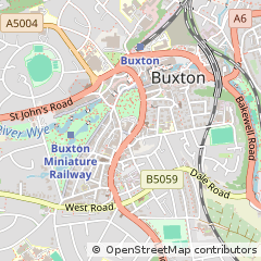 Map of Buxton, Derbyshire