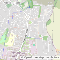 Map of Tamworth, Staffordshire
