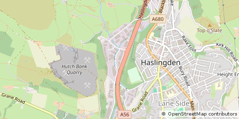 Map of Rossendale, Lancashire