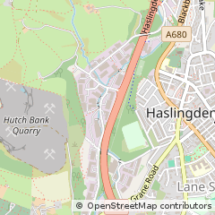 Map of Rossendale, Lancashire