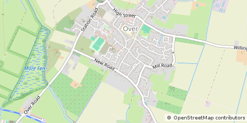 Map of Over, Cambridgeshire
