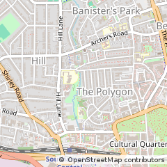 Map of Southampton, Hampshire