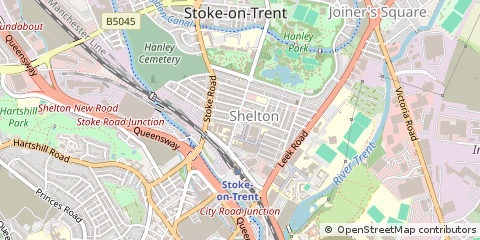 Map of Stoke-on-Trent