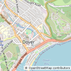 Map of Dover, Kent