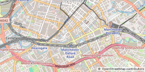Map of Manchester