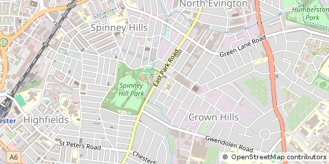 Map of Leicester