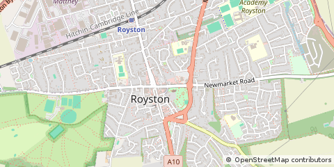 Map of Royston, Herts