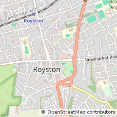 Map of Royston, Herts