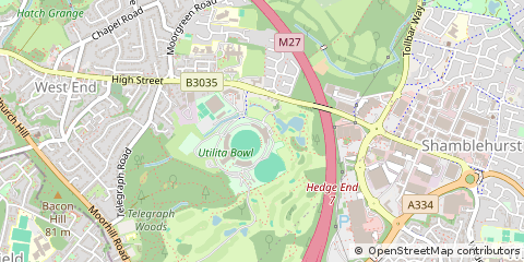 Map of Southampton, Hampshire