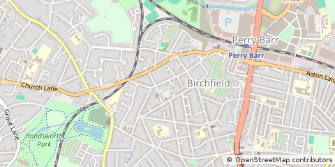 Map of Birmingham, West Midlands