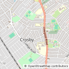 Map of Crosby, Liverpool