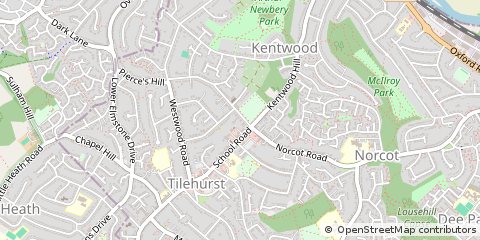 Map of Reading, Berkshire