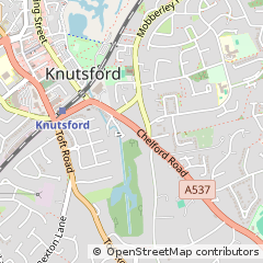 Map of Knutsford, Cheshire