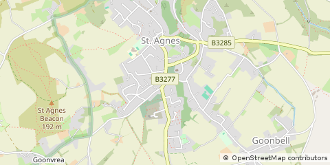 Map of ST. Agnes, Cornwall