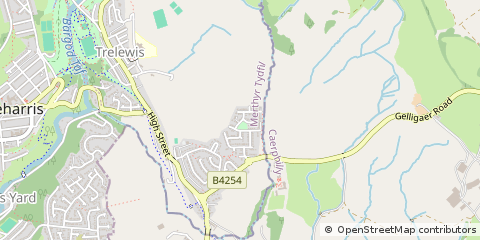 Map of Treharris