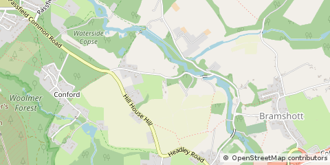 Map of Bramshott, Hampshire