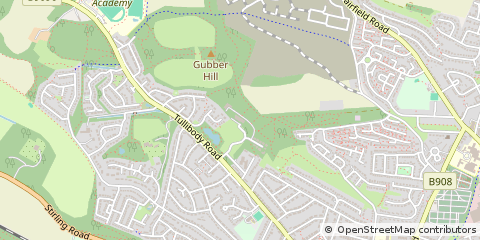 Map of Alloa, Clackmannanshire