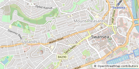Map of Swansea