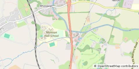 Map of Gobowen, Oswestry