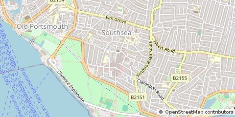 Map of Southsea, Hampshire