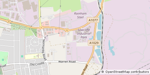 Map of Scunthorpe, North Lincolnshire
