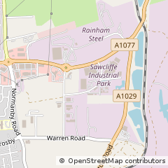 Map of Scunthorpe, North Lincolnshire
