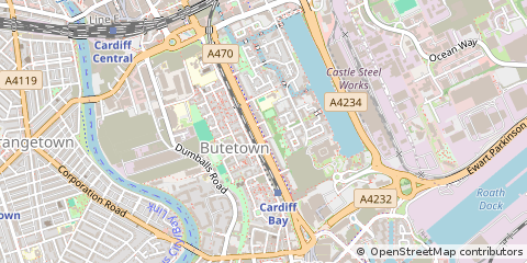 Map of Cardiff