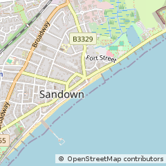 Map of Sandown, Isle of Wight