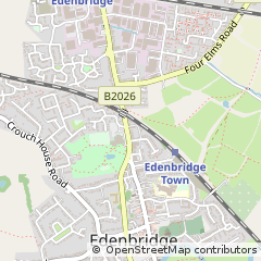 Map of Edenbridge, Kent