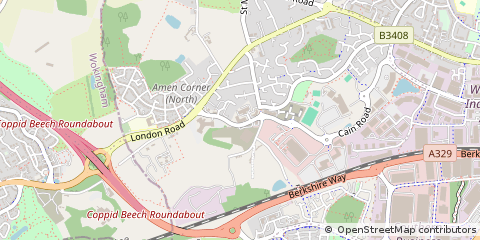 Map of Bracknell, Berkshire