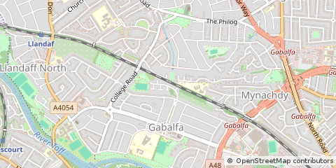Map of Cardiff