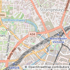 Map of Salford, Greater Manchester