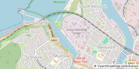 Map of Inverness