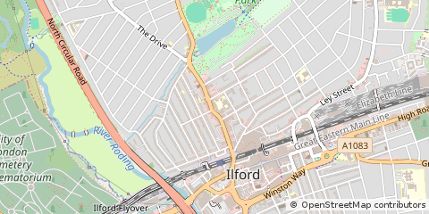 Map of Ilford