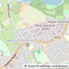 Map of Leigh, Lancashire