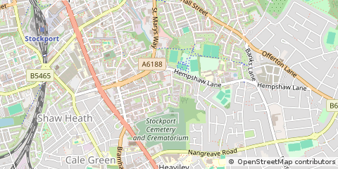 Map of Stockport, Cheshire