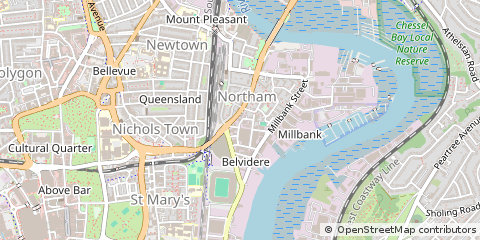 Map of Southampton, Hampshire