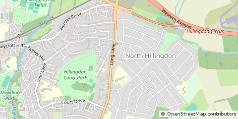 Map of Uxbridge