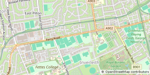 Map of Edinburgh, Midlothian
