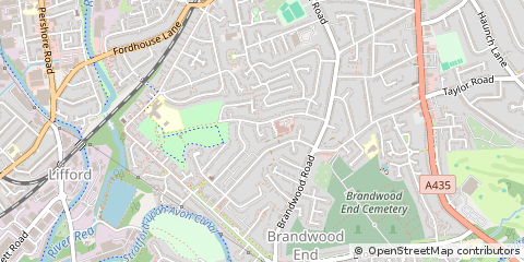 Map of Birmingham, West Midlands