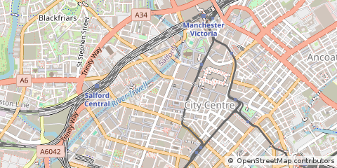 Map of Manchester