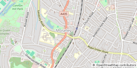 Map of Birmingham, West Midlands